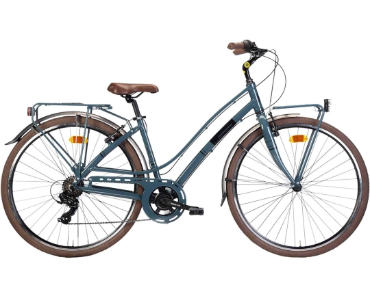Vélo urbain Femme LUNAPIENA TY-300 3X7V STI Gris