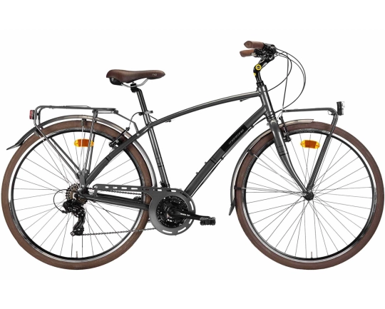 Vélo urbain Homme LUNAPIENA TY-300 3X7V STI Argent