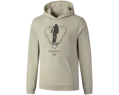 Sweat à capuche Homme YAMA GRAVEL Vert Olive
