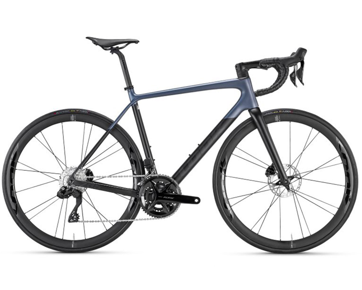 Vélo de route Unisexe 785 HUEZ 105 DI2 Gris/Bleu